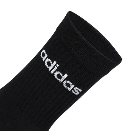 Kit Meia Adidas Cano Alto Logo Linear 3PP GE6171