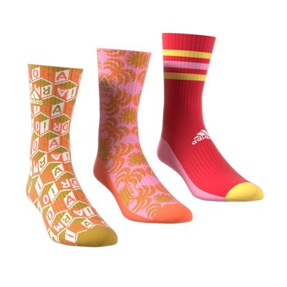Kit Meia Adidas Farm Rio (3 Pares) Feminina IS3342