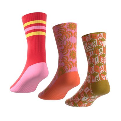 Kit Meia Adidas Farm Rio (3 Pares) Feminina IS3342