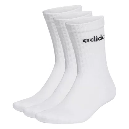 Kit Meia Adidas Linear Crew 3 Pares Unissex KE6125