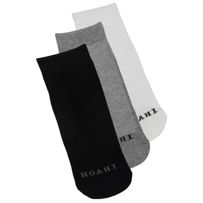 Kit Meia Hoahi Cano Curto com 3 Pares HMC19002C