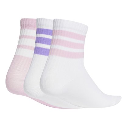 Kit Meia Juvenil Adidas Crew 3 Pares Junior JG3693