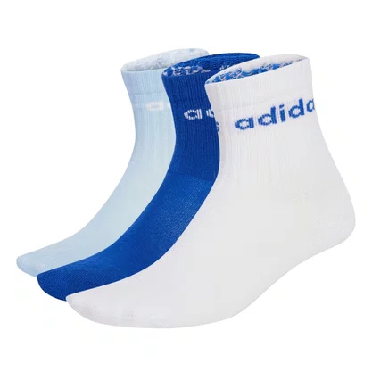 Kit Meia Juvenil Adidas Lin Kids Crw 3 Pares JX6594