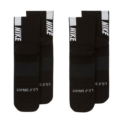 Kit Meia Nike Cano Médio Multiplier 2 Pares SX7556-010