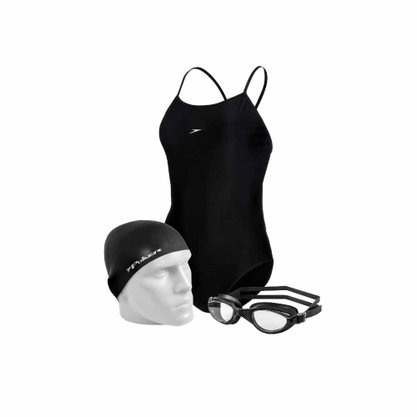 Kit Natação Maiô, Touca e Óculos