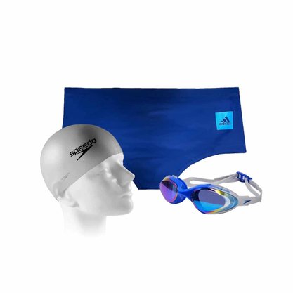 Kit Natação Sunga, Touca e Óculos