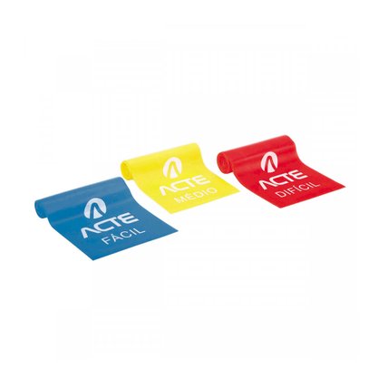 Latex Band Acte Kit Com 3 Faixas Unissex T13