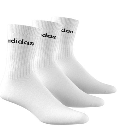 Meia Adidas Cano Alto Hc Crew 3 Pares Unissex GE1379