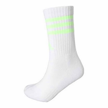 Meia Adidas Cano Longo 3 Listras 3 Pares Unissex IP2638
