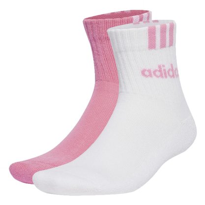 Meia Adidas Logo Linear 3 Stripes Unissex IC1297