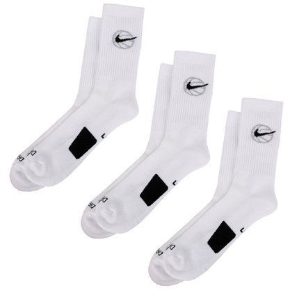 Meia Nike Everyday Crew c/ 3 Pares DA2123-100