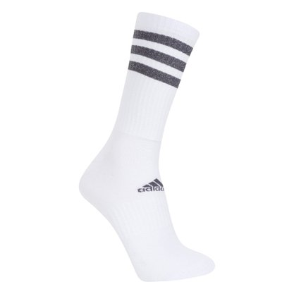 Kit Meias Adidas Cano Alto Glam 3 Stripes Unissex GH7542