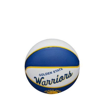 Mini Bola Basquete Wilson NBA Retro Warriors WTB3200XBGOL