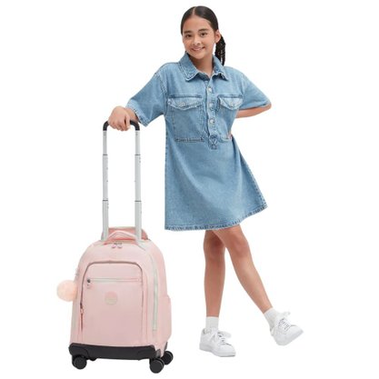 Mochila Kipling com Rodinhas New Zea Unissex I7267E7L