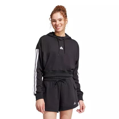 Moletom Adidas Cropped Essentials 3-Stripes Feminino JE0017
