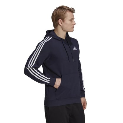 Moletom Adidas Capuz Essentials 3-Stripes Masculina GK9081