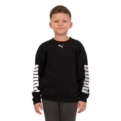 Moletom Infantil Puma Alpha Crew Unissex 589231-01