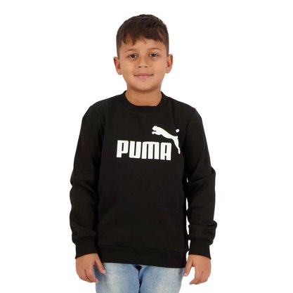 Moletom Infantil Puma Essentials Crew Big Logo 586963-01