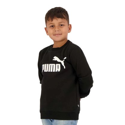 Moletom Infantil Puma Essentials Crew Big Logo 586963-01