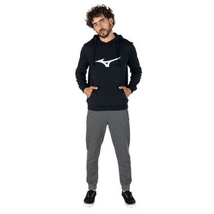 Moletom Mizuno Canguru Big Logo Masculino MIFSS2238-0090