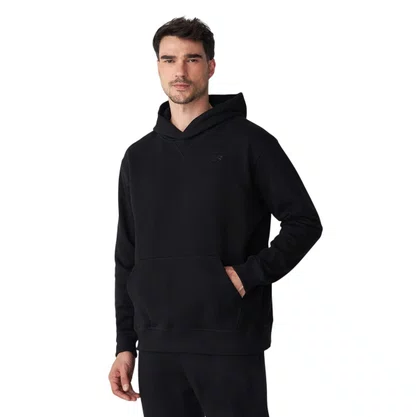 Moletom New Balance Capuz Athletics Small Logo MT41534B-BK