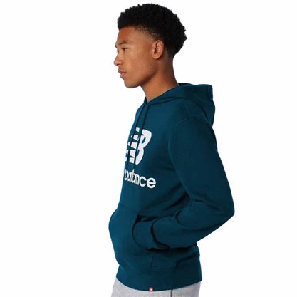 Moletom New Balance Essentials Stacked Masculino BMT03558ECL