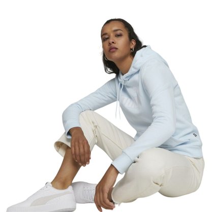 Moletom Puma Capuz Essentials Logo Fleece Feminino 586789-69