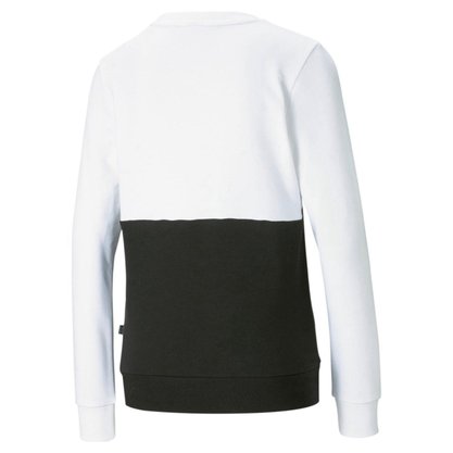 Moletom Puma Essentials Colourblock Crew TR Fem 587908-02