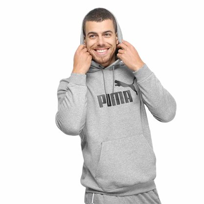 Moletom Puma Ess Hoody FL Big Logo Masculino 851743-03