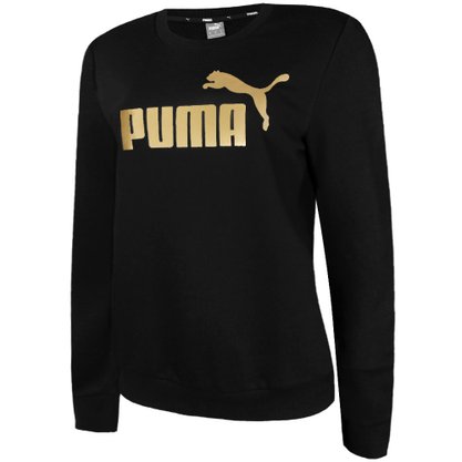 Moletom Puma Ess Metalic Logo Crew Feminino 586894-01