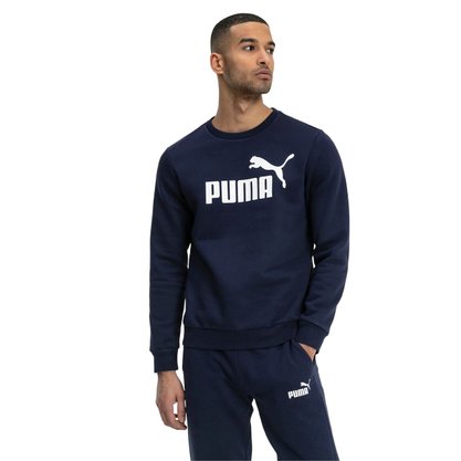 Moletom Puma Essentials Logo Crew Sweat Masculino 851747-06