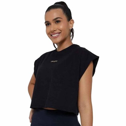 Regata Alto Giro Malhão Cropped Feminino 2332603-C0049