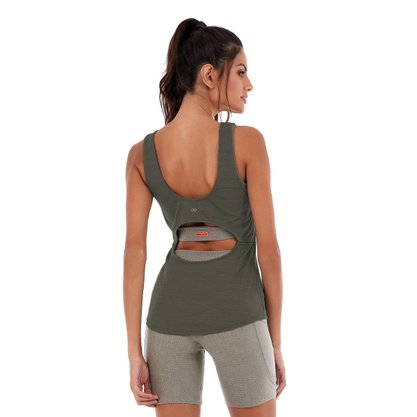Regata Alto Giro Skin Fit Mescla Feminina 2132601-C5204