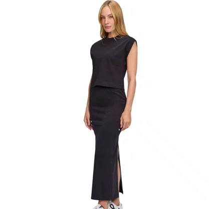 Saia Midi Alto Giro de Malha Feminina 2531011-C0049