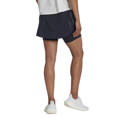 Saia Shorts Adidas Run 3 Stripes Feminino HK9084