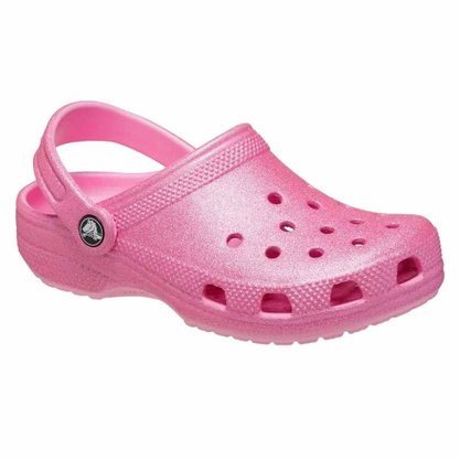 Sandália Juvenil Crocs Classic Glitter Clog 206993-6XE
