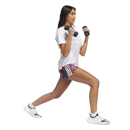 Shorts Adidas Farm Rio Pacer 3-Stripes Feminino HH8555