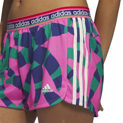 Shorts Adidas X Farm Rio Pacer 3 Listras Feminino HS1197