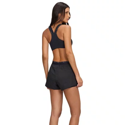 Shorts Alto Giro Sobreposto Cós Elástico Fem 2531009-C0049