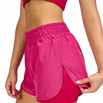 Shorts Alto Giro Tecnopan Abertura Lateral Fem 2331029-C5654