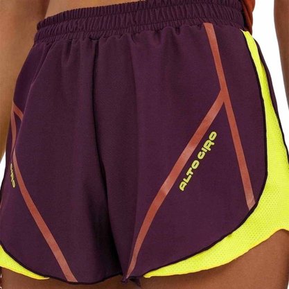 Shorts Alto Giro Tecnospan com Recorte Fem 2212002-C5386