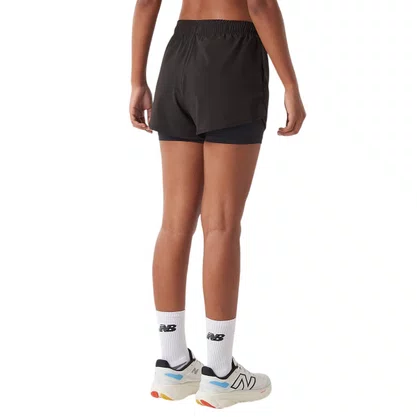 Shorts New Balance Sport Essentials 2 in 1 Fem WS41225B-BK