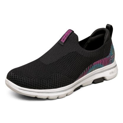 Tênis Skechers Go Walk 5 Wind Circle Feminino 124240-BKMT