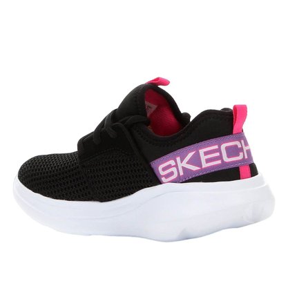 Tennis Skechers Go Run Fast Infantil 85400L-BKPR