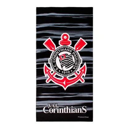 Toalha de Banho Corinthians Buettner Veludo 70X140 63794