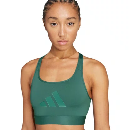 Top Adidas Logo Suporte Médio Feminino JW5292
