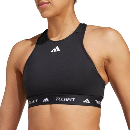 Top Adidas Techfit Suporte Médio Feminino IT2401