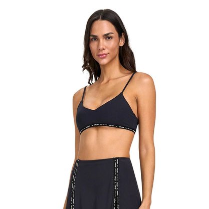 Top Alto Giro Alças Finas Elástico Feminino 2511509-C0049