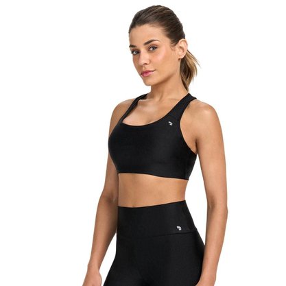 Top Alto Giro Eterno Shine Nadador Feminino 2511511-C0049