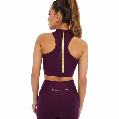 Top Alto Giro Hyper Gola Alta c/ Zíper Fem 2212502-C5386